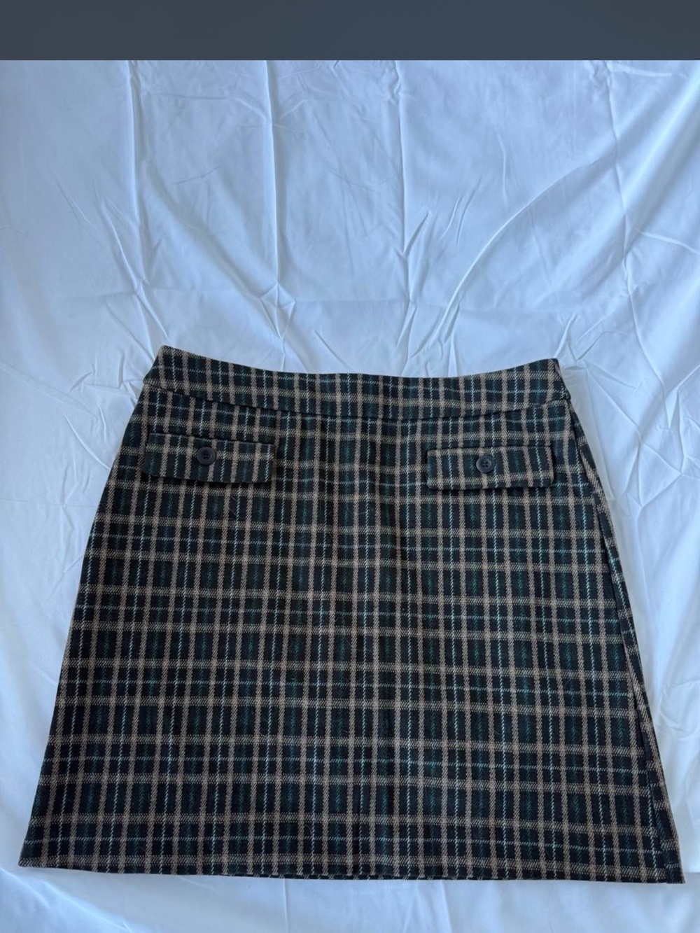 Violets & Roses Plaid Mini Skirt - Size 14 - Fall/Winter